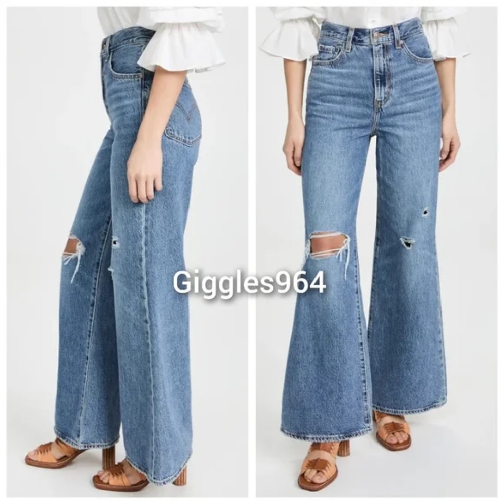Levi's High Loose Flare Jeans in Take Notes